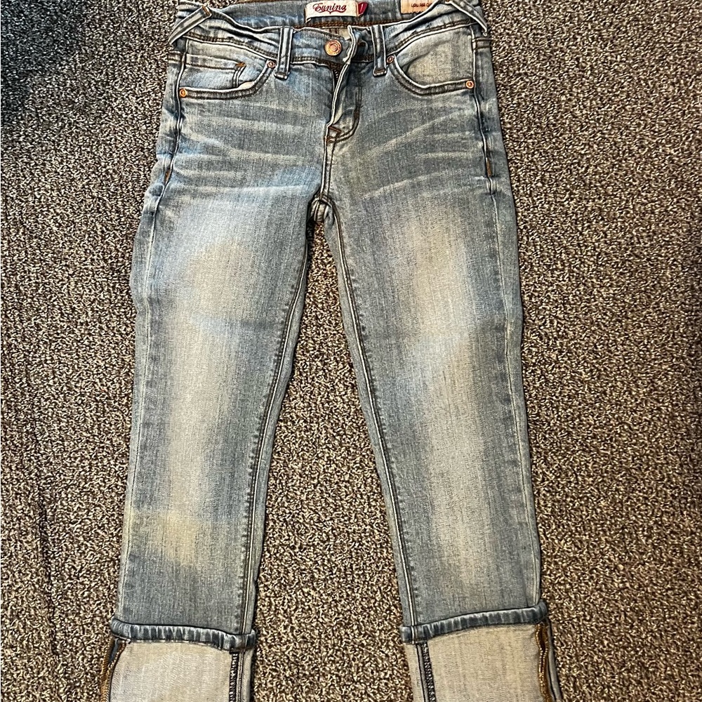 Light Blue Ankle Jeans